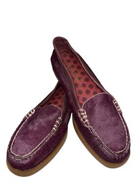 Sperry Women's Burgundy Calf Hair Topsiders